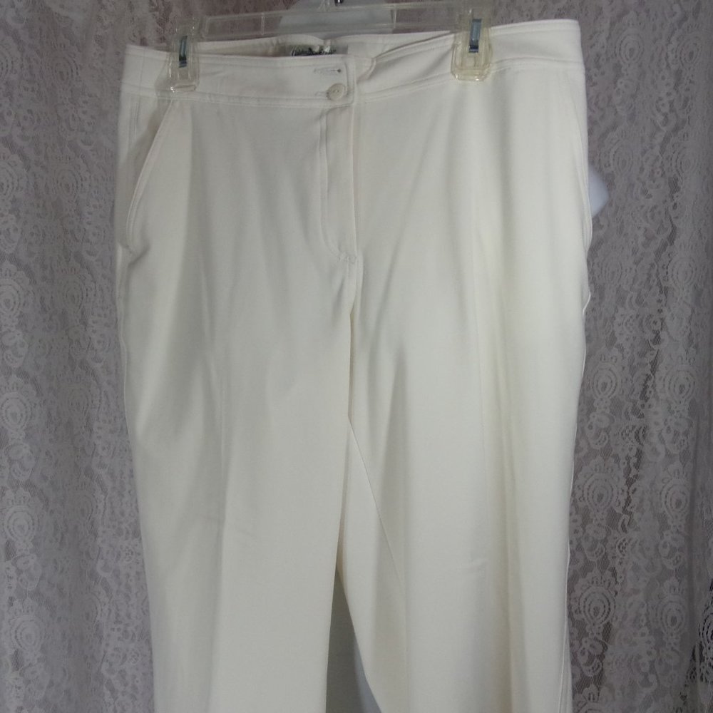 Coldwater Creek Ivory Winter White Dress Slacks Pants NWOT